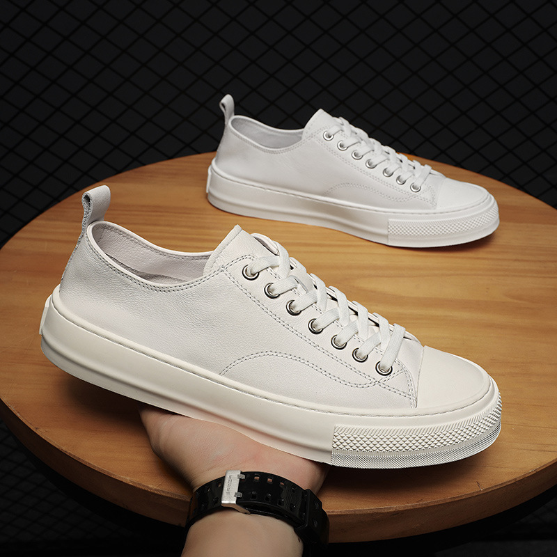 Men's Top-Grain Cowhide Trendy Sports Casual Shoes